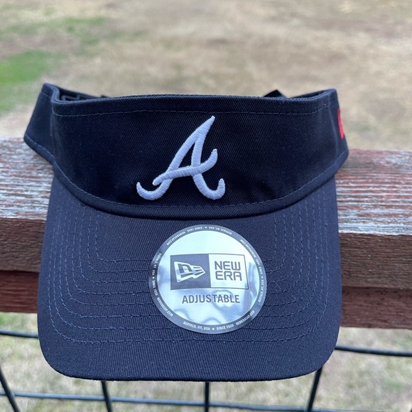 ATLANTA BRAVES LOGO VISOR HAT NEW ERA ADJUSTABLE - Picture 1 of 2